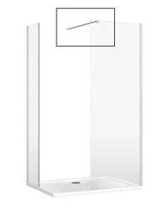 Burlington Glass Wall Brace Chrome