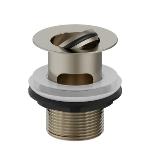 Burlington Flip Top Basin Waste (slotted) Brushed Nickel