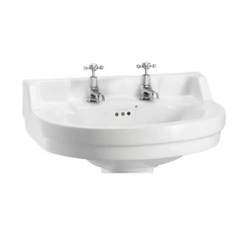 Burlington Edwardian Round Basin 560mm 2th detail view - Image 2