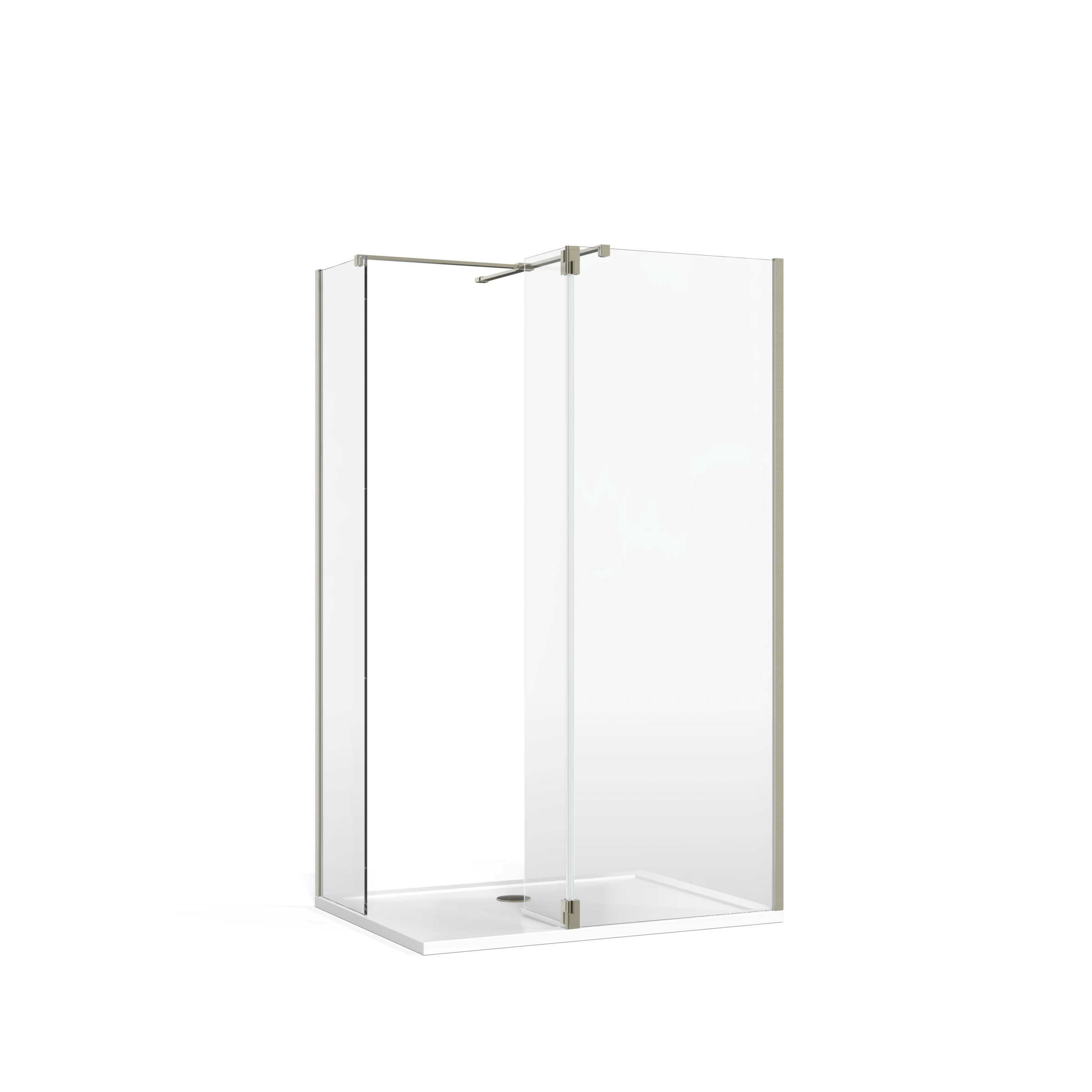 Burlington Deflector Panel Hinge X2 Chrome