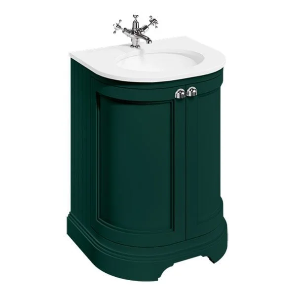 Burlington Curved Basin Unit 650 Doors Matt Green