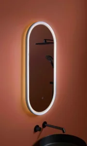 Just Taps Oval Mirror 450 With Light