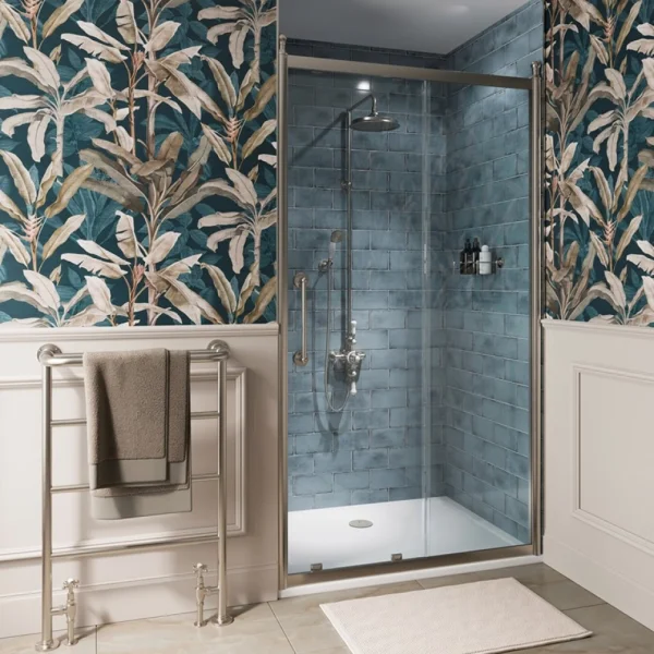 Burlington Classique Sliding Door 1200 Brushed Nickel