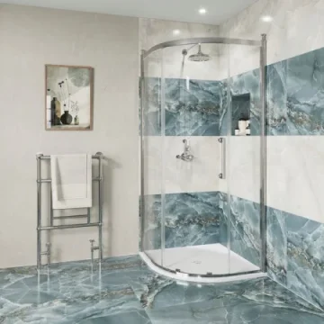 Burlington Classique Single Quadrant Door 900 X 900 Chrome