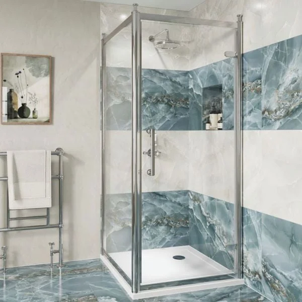 Burlington Classique Hinged Door 800 Chrome