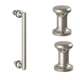 Burlington Classique 1909 Handle And Profile Finial Brushed Nickel