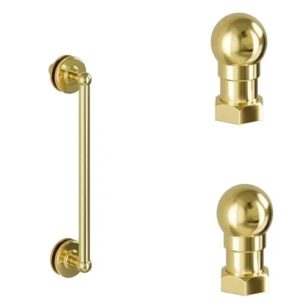 Burlington Classique 1850 Handle And Profile Finial Gold