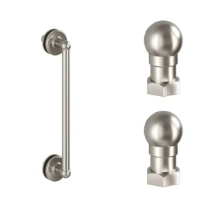 Burlington Classique 1850 Handle And Profile Finial Brushed Nickel