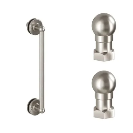 Burlington Classique 1850 Handle And Profile Finial Brushed Nickel