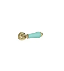 Burlington Cistern Lever Gold With Enchanted Blue Ceramic