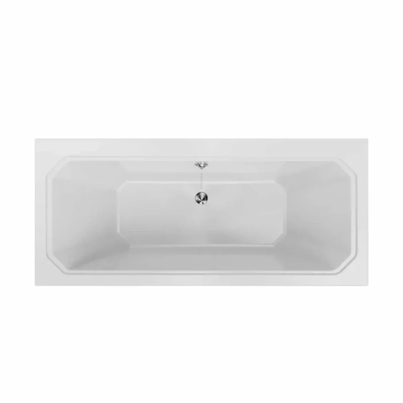 Burlington Arundel Double Ended Bath 1700 X 750mm White detail view - Image 1