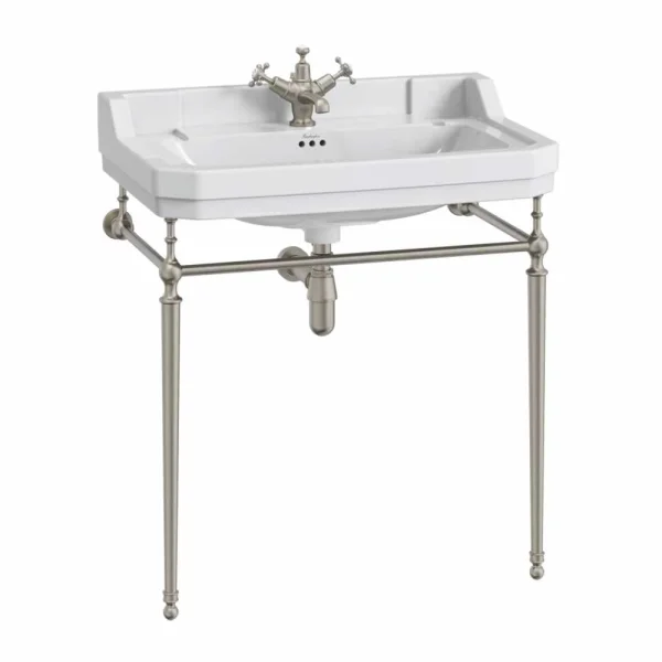Burlington 80cm Basin Wash Stand Brushed Nickel