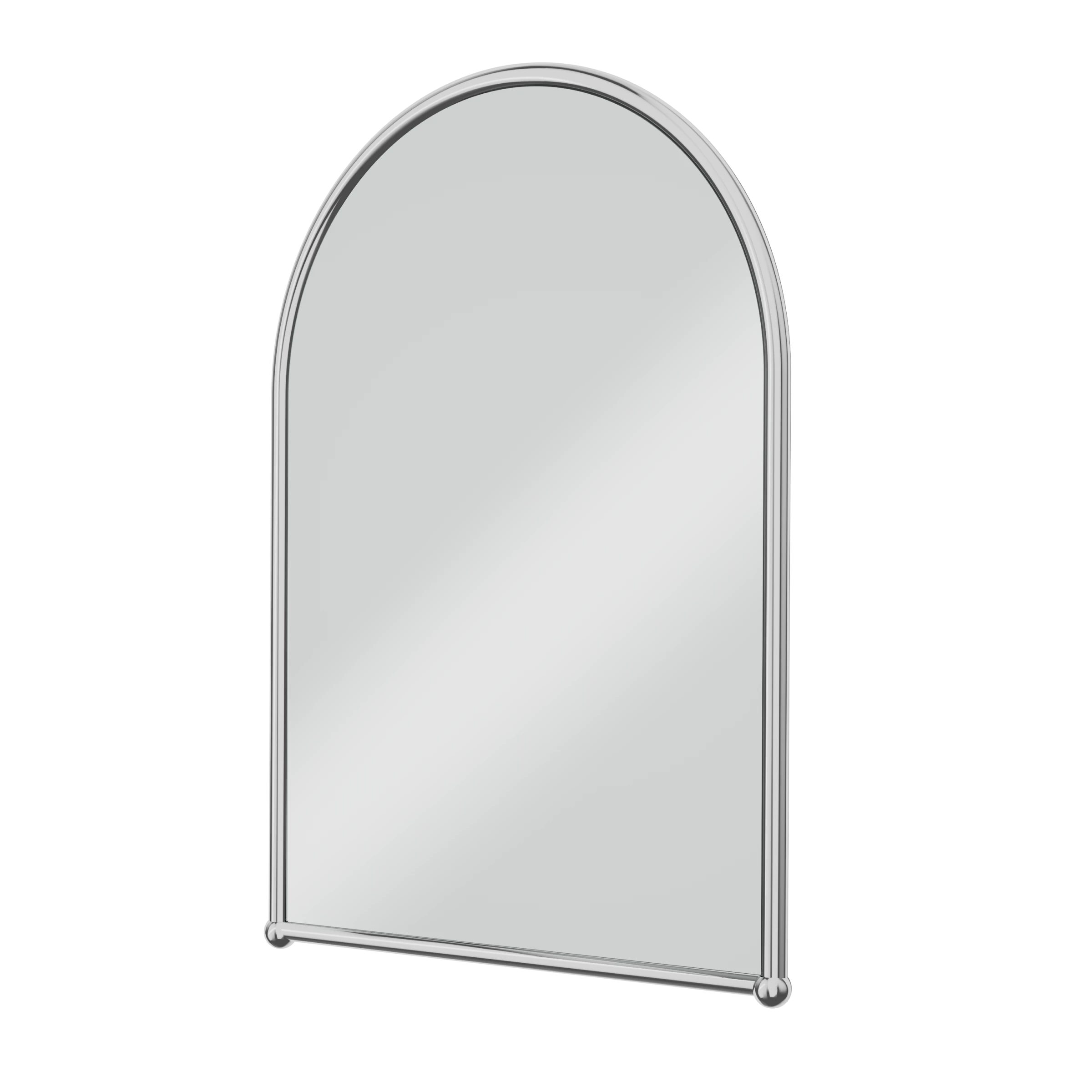 Burlington A9 Arched Brushed Nickel Framed Mirror 500 X 700mm