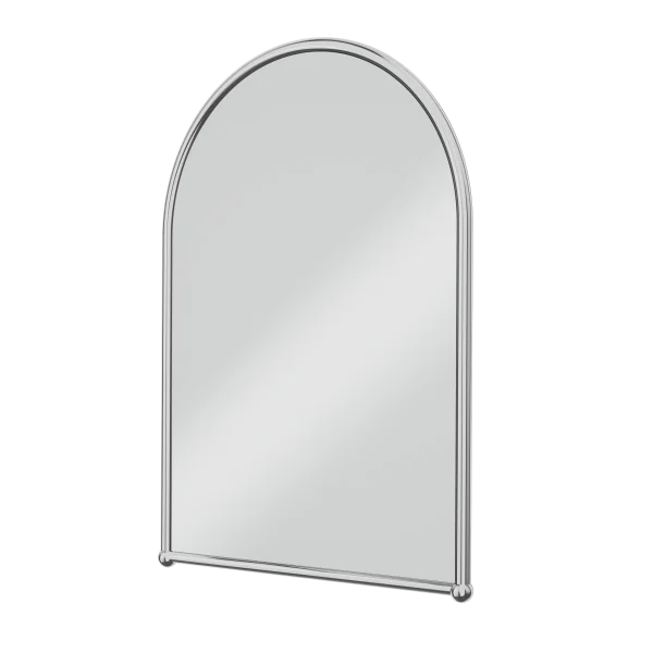 Burlington A9 Arched Brushed Nickel Framed Mirror 500 X 700mm