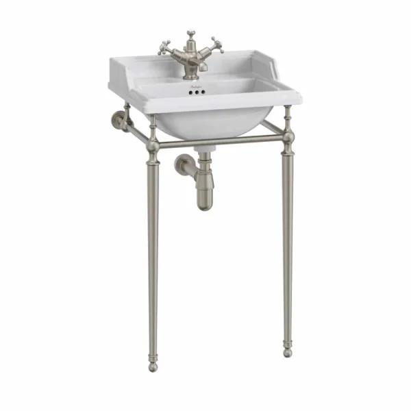 Burlington 50cm Basin Wash Stand Brushed Nickel