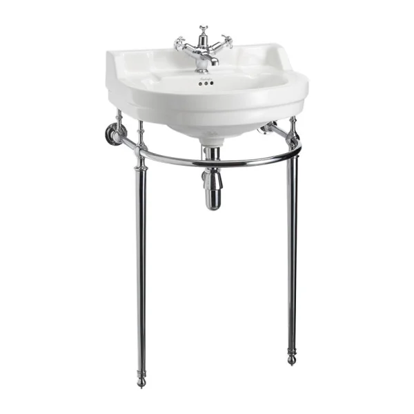Burlington 56cm Round Basin Wash Stand Chrome