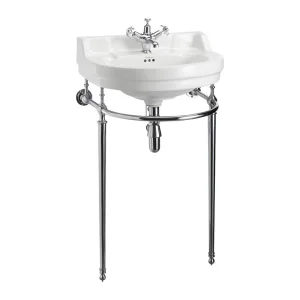 Burlington 56cm Round Basin Wash Stand Chrome