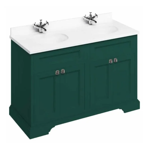 Burlington 1300 Freestanding Vanity Unit Matt Green