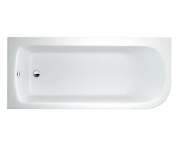 Britton Viride 1700 X 750mm Left Hand Offset Bath detail view - Image 2