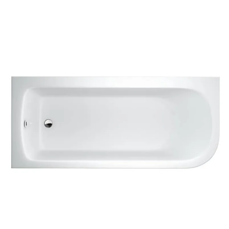 Britton Viride 1700 X 750mm Offset Corner Bath Panel detail view - Image 1
