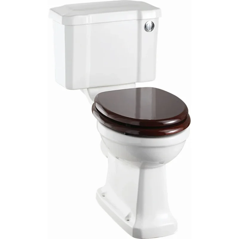 Britton Trim Close Coupled Cistern Inc Fittings Gloss White detail view - Image 1