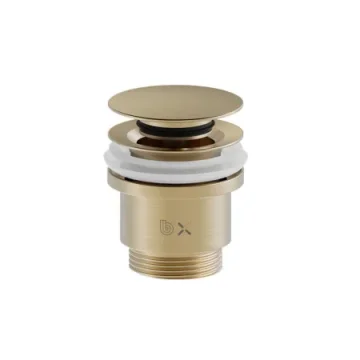 Britton Universal Standard Click Clack Basin Waste Brushed Brass