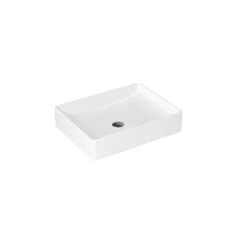 Britton Shoreditch Quad Countertop Basin No Tap Hole White