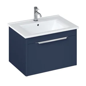 Britton Shoreditch Single Drawer Unit 650mm Matt Blue