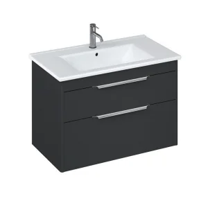 Britton Shoreditch Double Drawer Unit 850mm Matt Grey