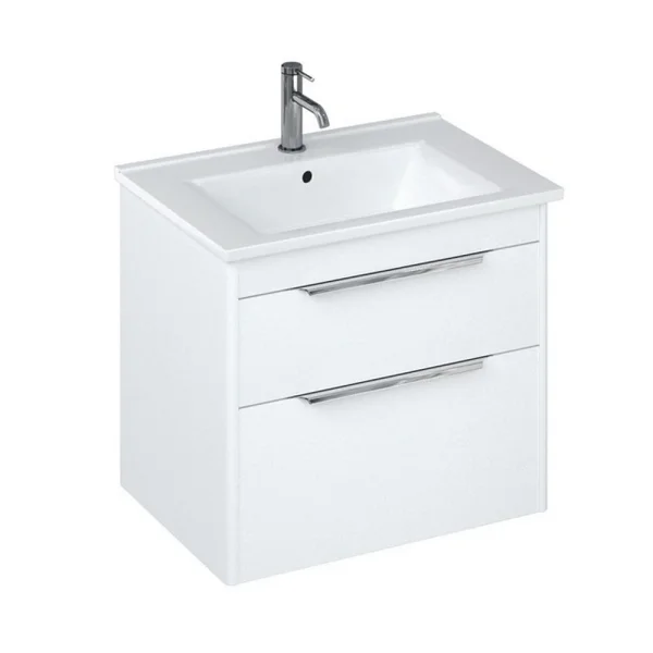 Britton Shoreditch Double Drawer Unit 850mm Matt White
