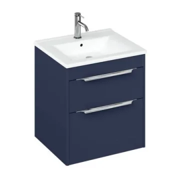 Britton Shoreditch Double Drawer Unit 550mm Matt Blue