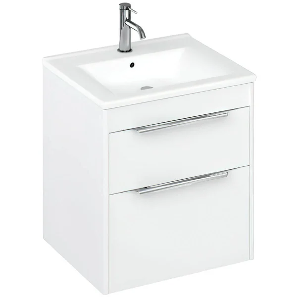 Britton Shoreditch Double Drawer Unit 550mm Matt White