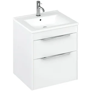 Britton Shoreditch Double Drawer Unit 550mm Matt White