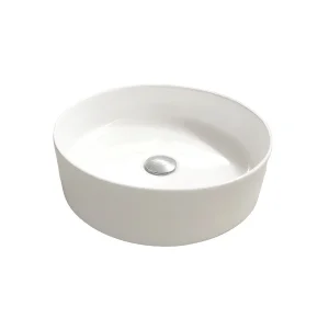 Britton Round Countertop Basin 400mm 0th Gloss White