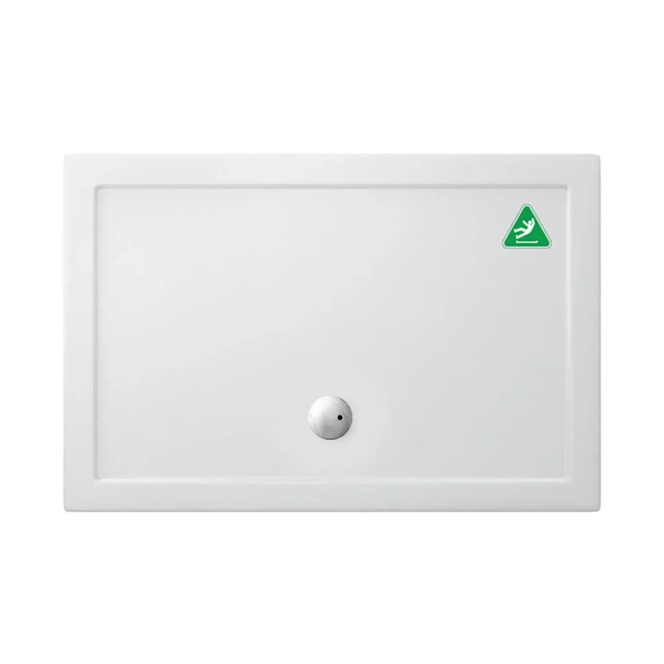 Britton Rectangular Shower Tray 800 X 1200mm Anti Slip detail view - Image 1