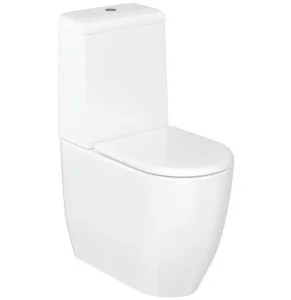 Britton Milan Rimless Close Coupled Wc & Seat Gloss White
