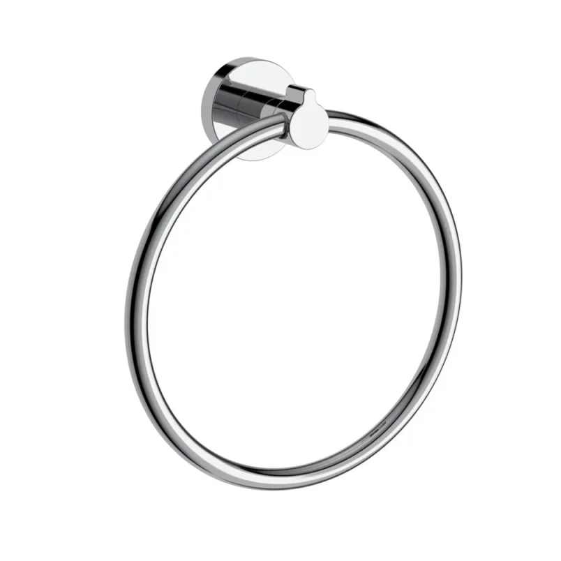 Britton Hoxton 2.0 Towel Ring Chrome detail view - Image 1