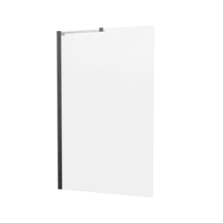 Britton Hoxton 6 Fixed Bath Screen 900 Matt Black