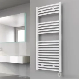 Reina Diva 400 X 800 Towel Radiator White Flat