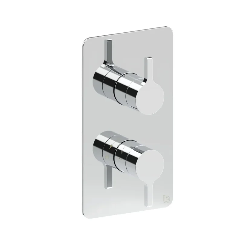 Britton Hoxton 2.0 Shower Mixer With Diverter Including The Conceal Valve Chrome detail view - Image 1