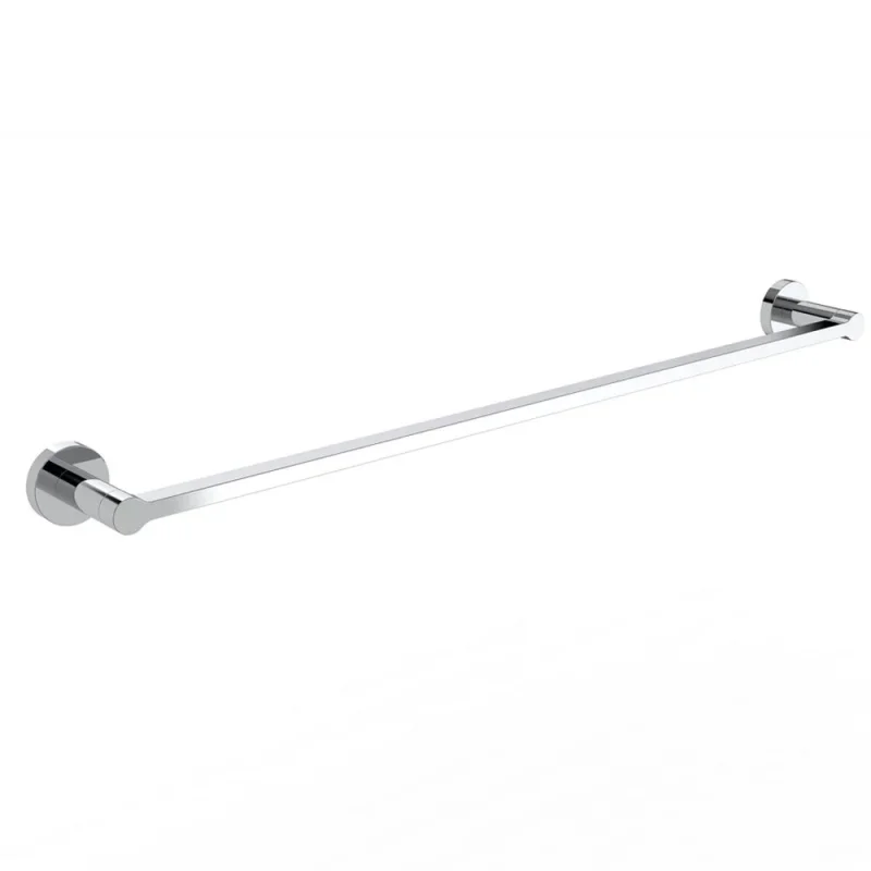 Britton Hoxton 2.0 600mm Single Towel Rail Chrome detail view - Image 1
