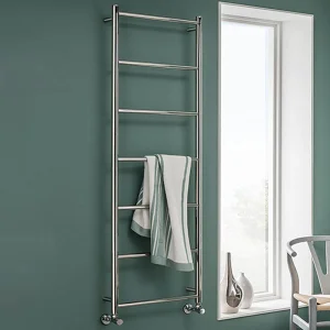 Vogue Galaxy Towel Radiator Heating Only - Polished Stainless Steel 1200X500
