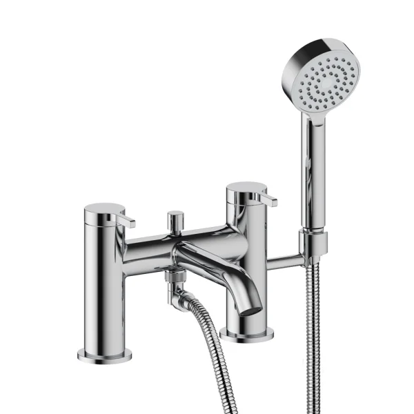 Britton Hoxton 2.0 2 Tap Hole Bath Shower Mixer Chrome
