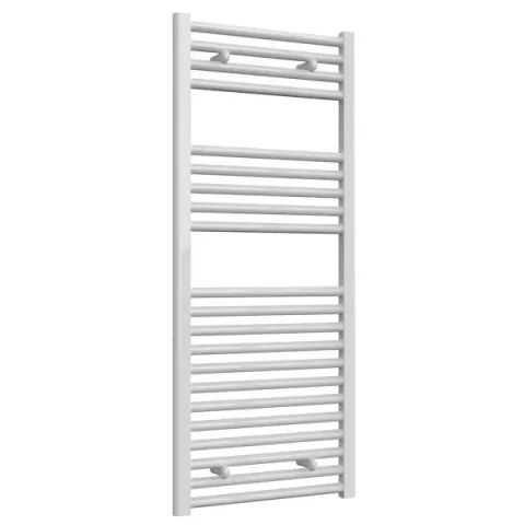 Reina Diva 500 X 1200 Towel Radiator White Flat detail view - Image 1