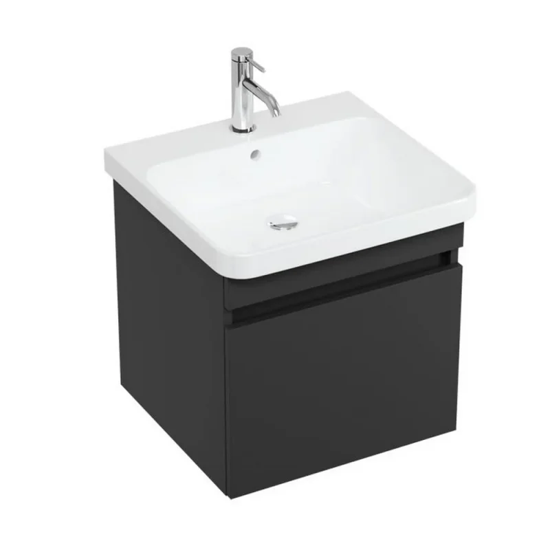 Britton Dalston Unit 500mm Matt Grey detail view - Image 1