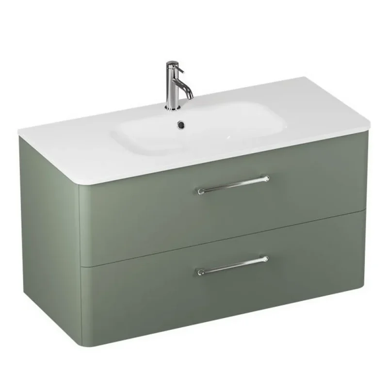 Britton Camberwell Unit 1000mm Earthy Green detail view - Image 1