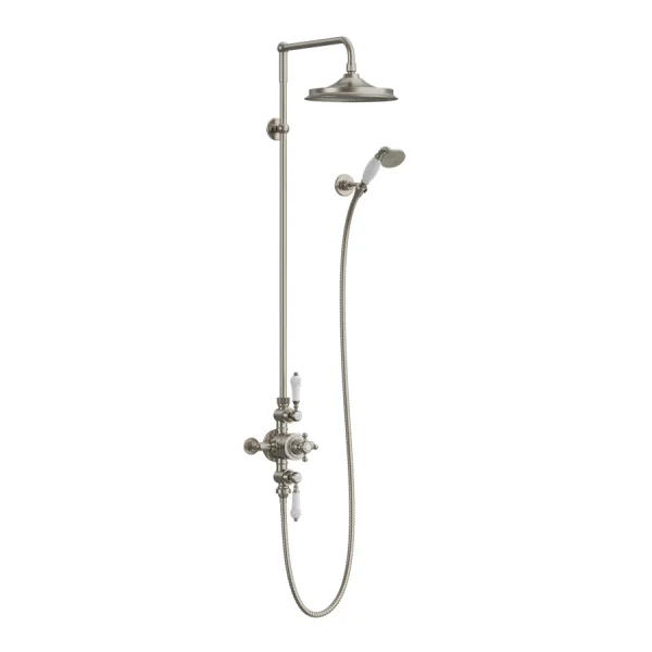 Britton Avon Exposed Shower Valve 2 Outlet Brushed Nickel