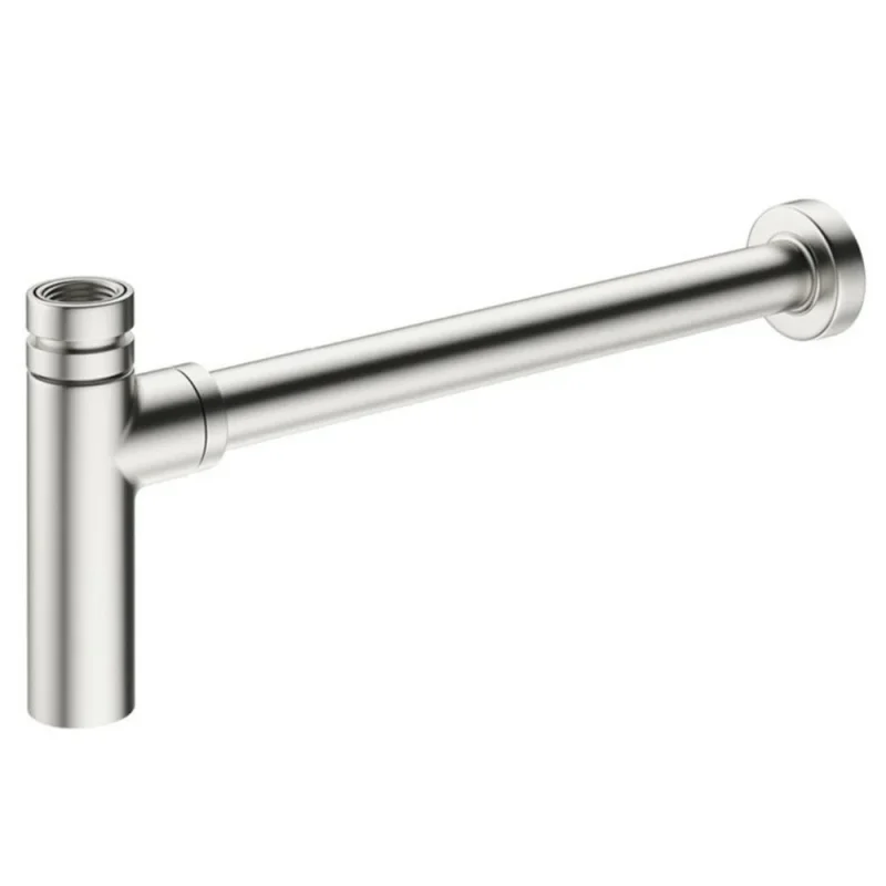 Britton Bottle Trap 400mm Pipe Chrome detail view - Image 1