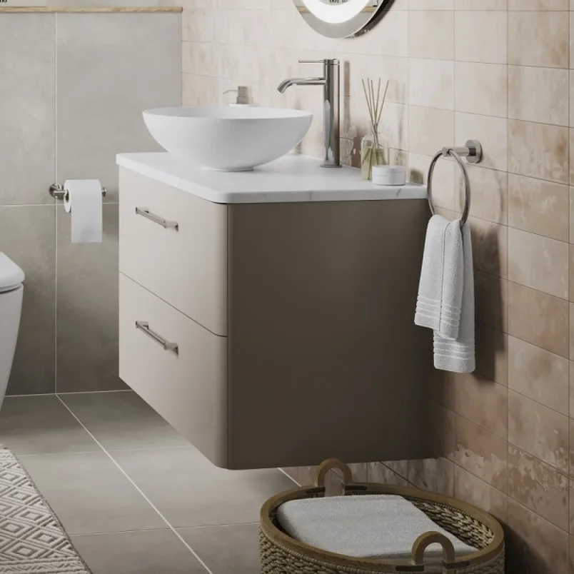 Britton Camberwell 600mm Unit Warm Beige detail view - Image 3