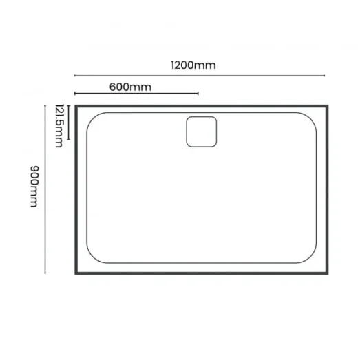 Merlyn Level 25 Rectangle Slip Resistant Tray 1200 X 900 Mm detail view - Image 4